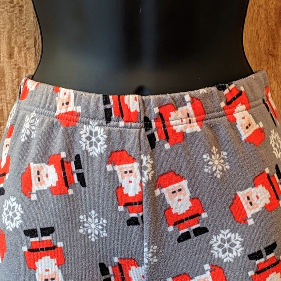 No Boundaries Gray Santa Claus Christmas Leggings, Junior Size Medium - Picture 2 of 8